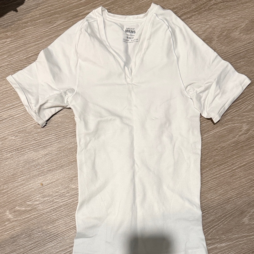 SPANX White Short Sleeve Tee